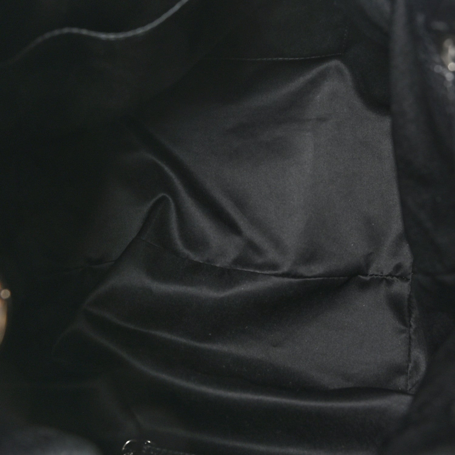 Chanel Glazed Calfskin On The Road Drawstring Tote Black 5 of 10
