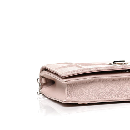 Christian Dior Grained Calfskin Diorama Wallet on Chain Pouch Rose Poudre 10 of 13
