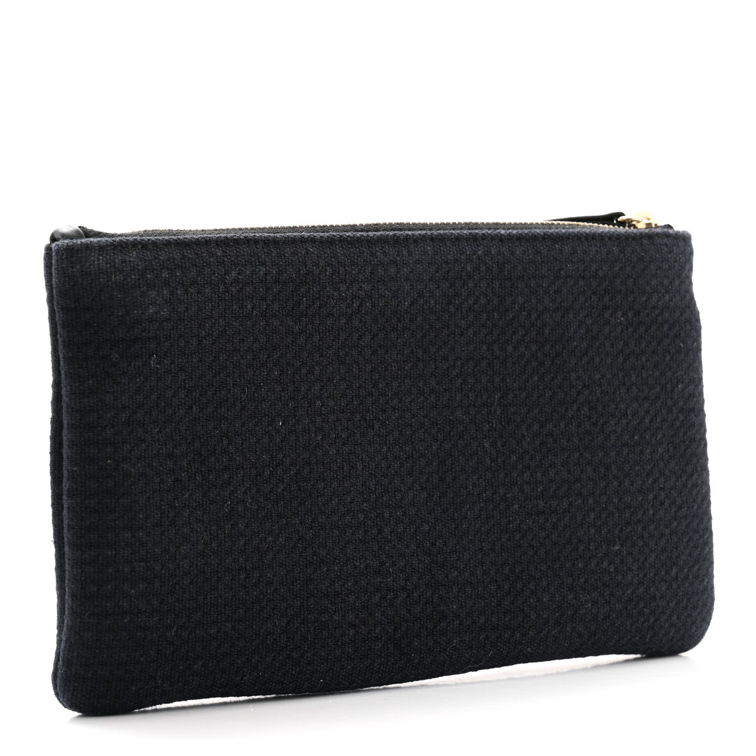 Chanel Mixed Fibers Small Deauville Pouch Black 3 of 7