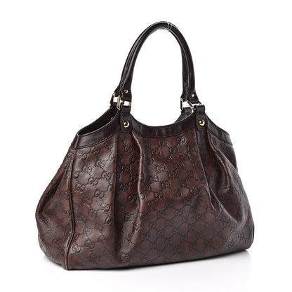 Gucci Guccissima Medium Sukey Tote Chocolate 3 of 12