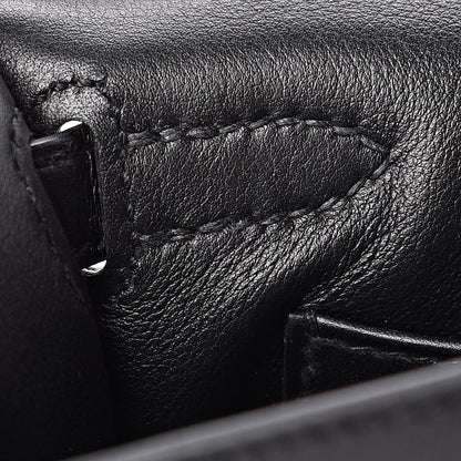 Hermes Swift Kelly Pochette Clutch Black 10 of 24