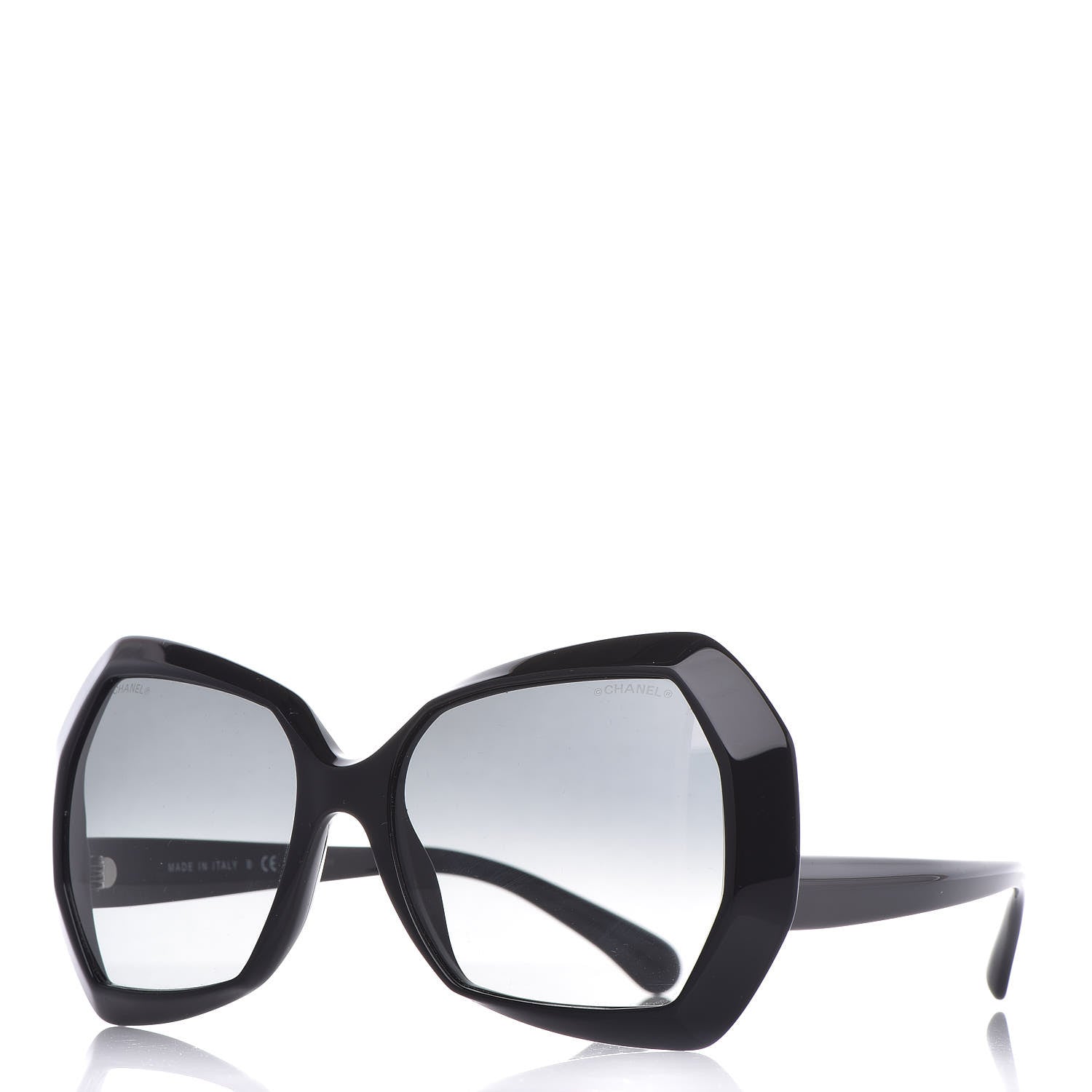 Chanel Acetate Oversized Sunglasses 5365 Black 1 of 7