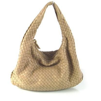Bottega Veneta Leather Woven Hobo Camel 1 of 7