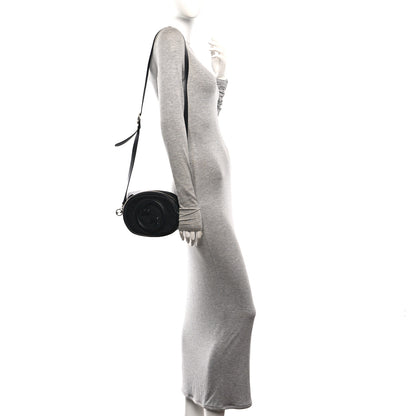 Gucci Sakai Be Green Calfskin Diagonal Stitched Mini Blondie Shoulder Bag Black 2 of 10