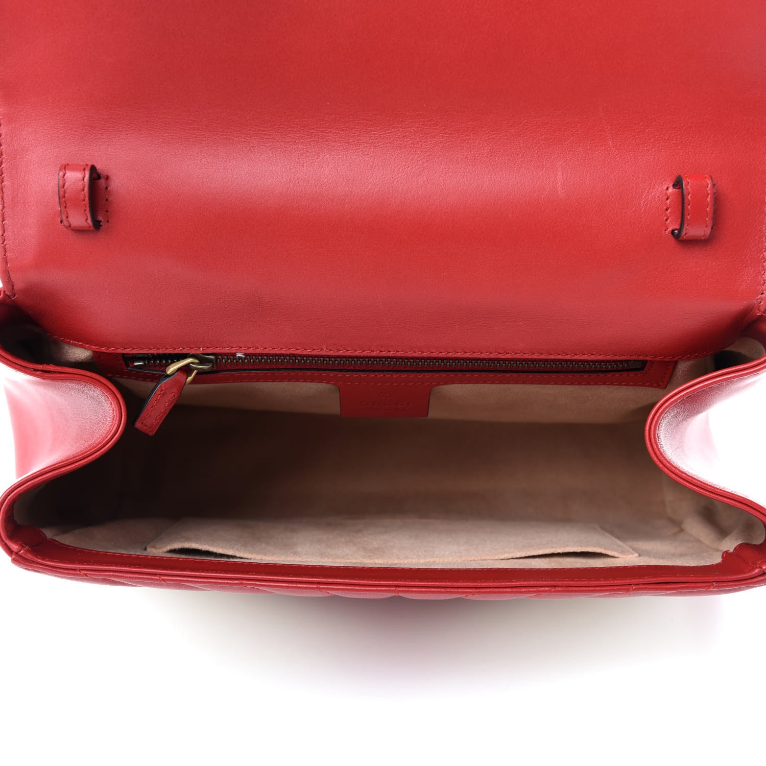 Gucci Calfskin Bamboo Trapuntata Queen Margaret Top Handle Bag Mystic White Hibiscus Red 5 of 10