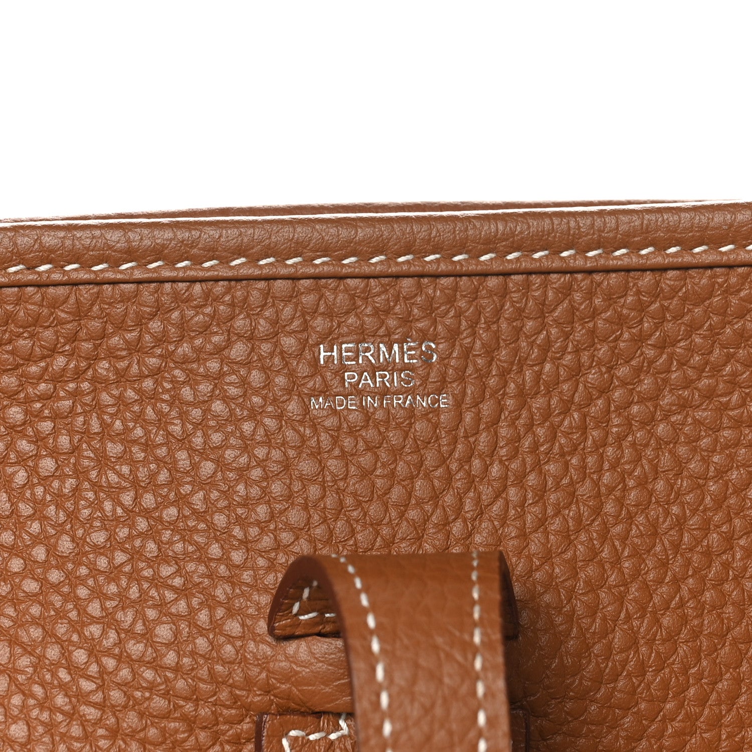 Hermes Taurillon Clemence EVELYNE III PM Gold 7 of 11