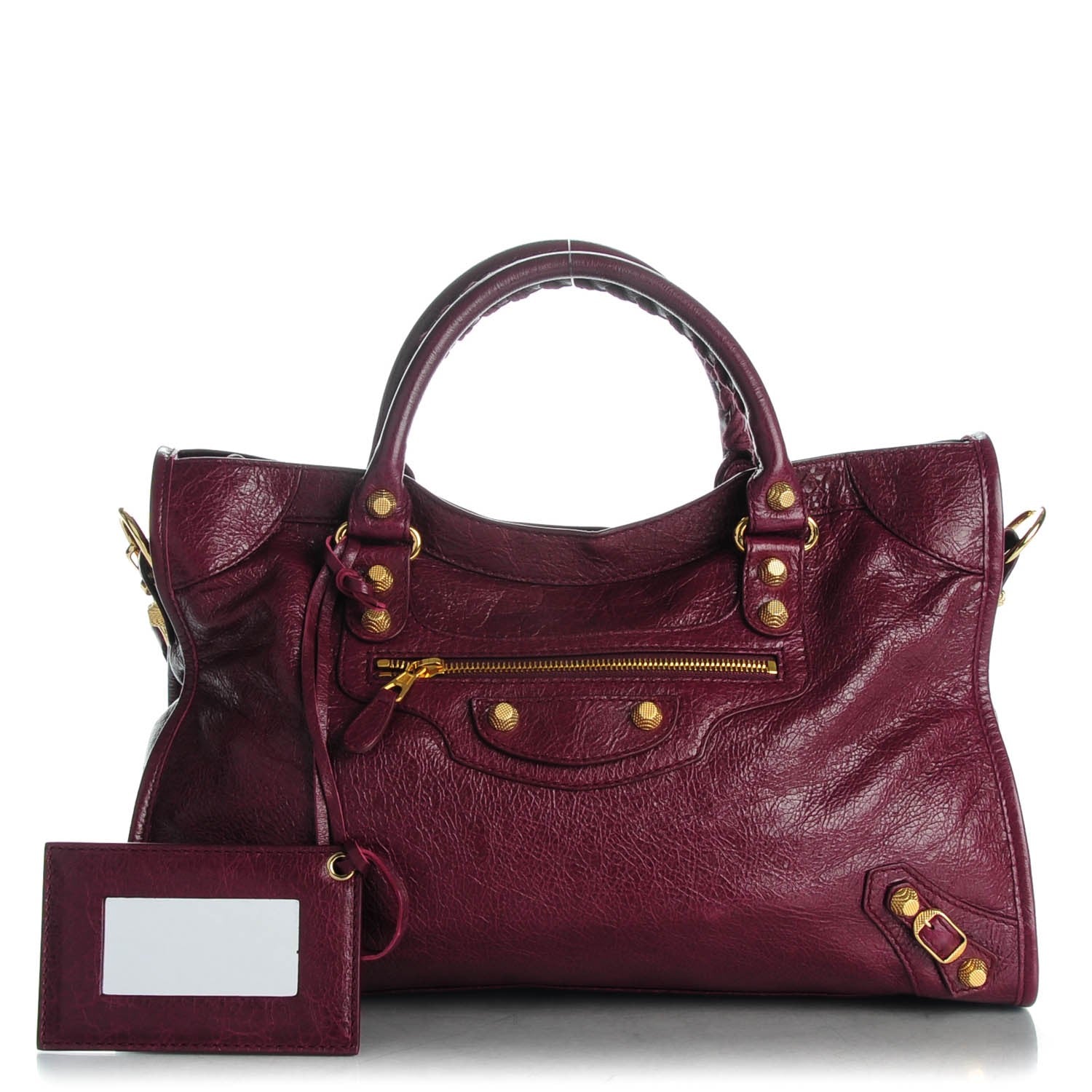 Balenciaga Agneau Giant 12 Gold Hardware City Violet Prune 1 of 7