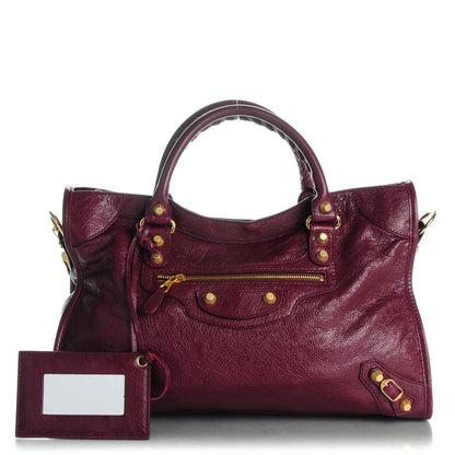 Balenciaga Agneau Giant 12 Gold Hardware City Violet Prune 1 of 7