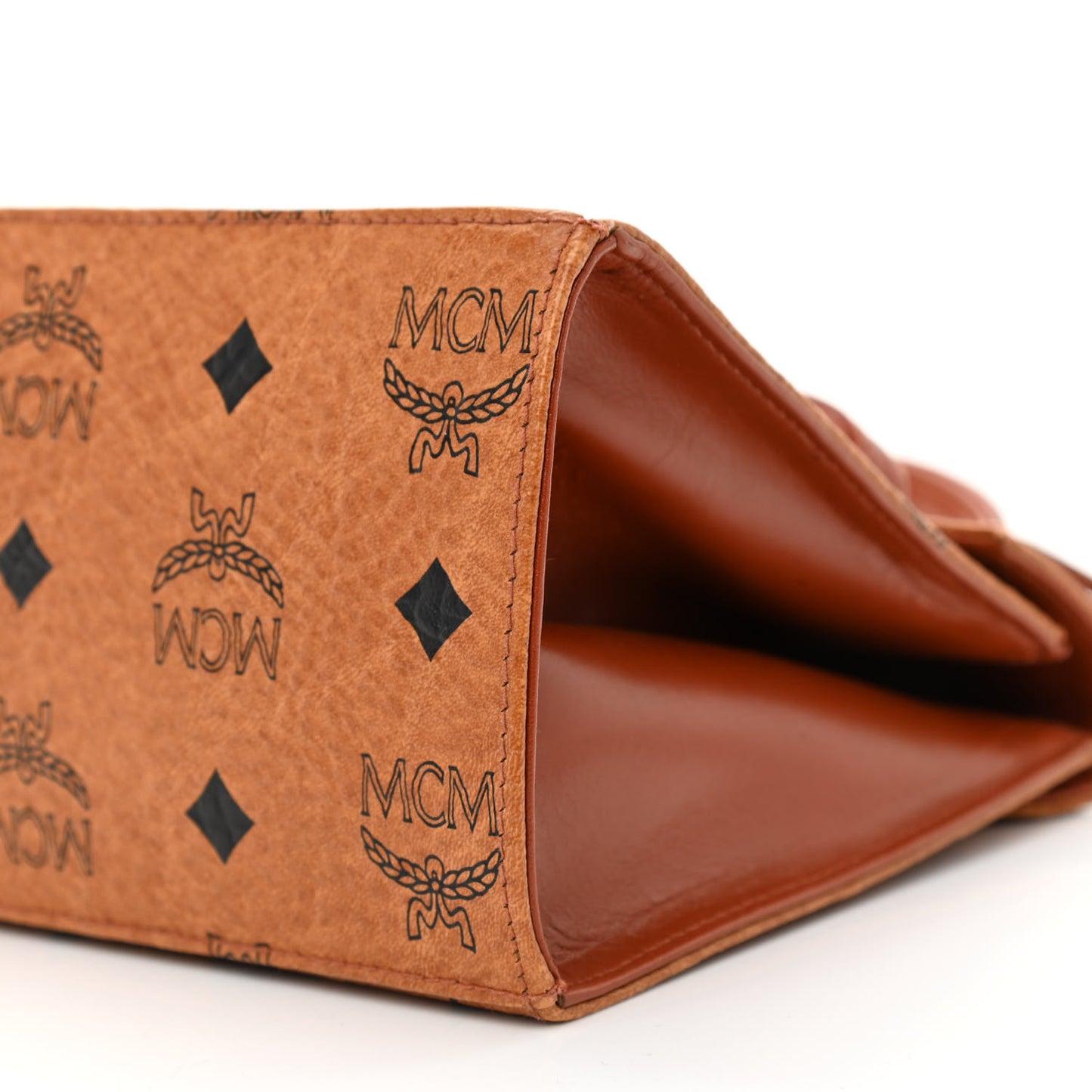 Visetos Heritage Top Handle Satchel Cognac