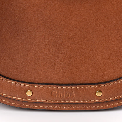 Chloe Calfskin Suede Small Nile Bracelet Bag Caramel 9 of 9