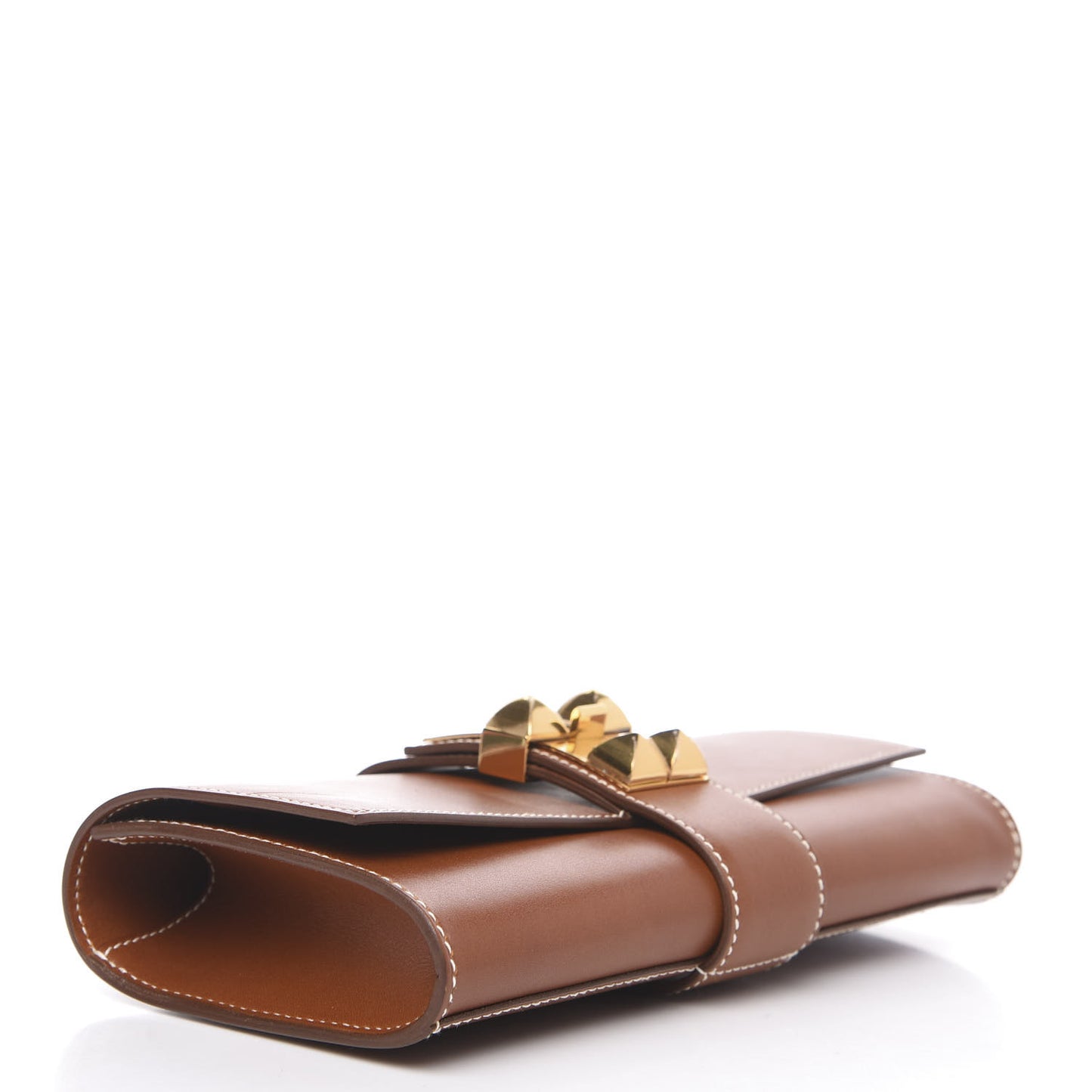 Tadelakt Medor Clutch Fauve