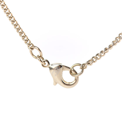 Chanel Gripoix Poured Glass CC Pendant Necklace Red Gold 4 of 5