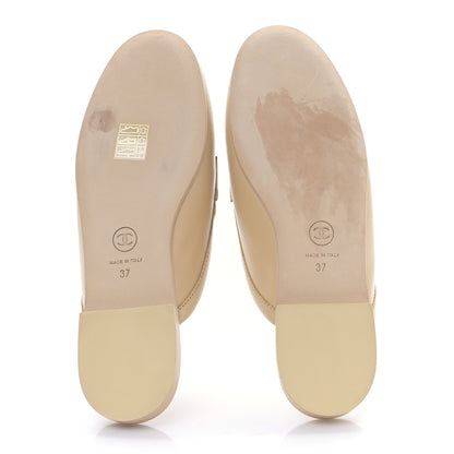 Chanel Lambskin Pearl CC Mules 37 Beige 5 of 8
