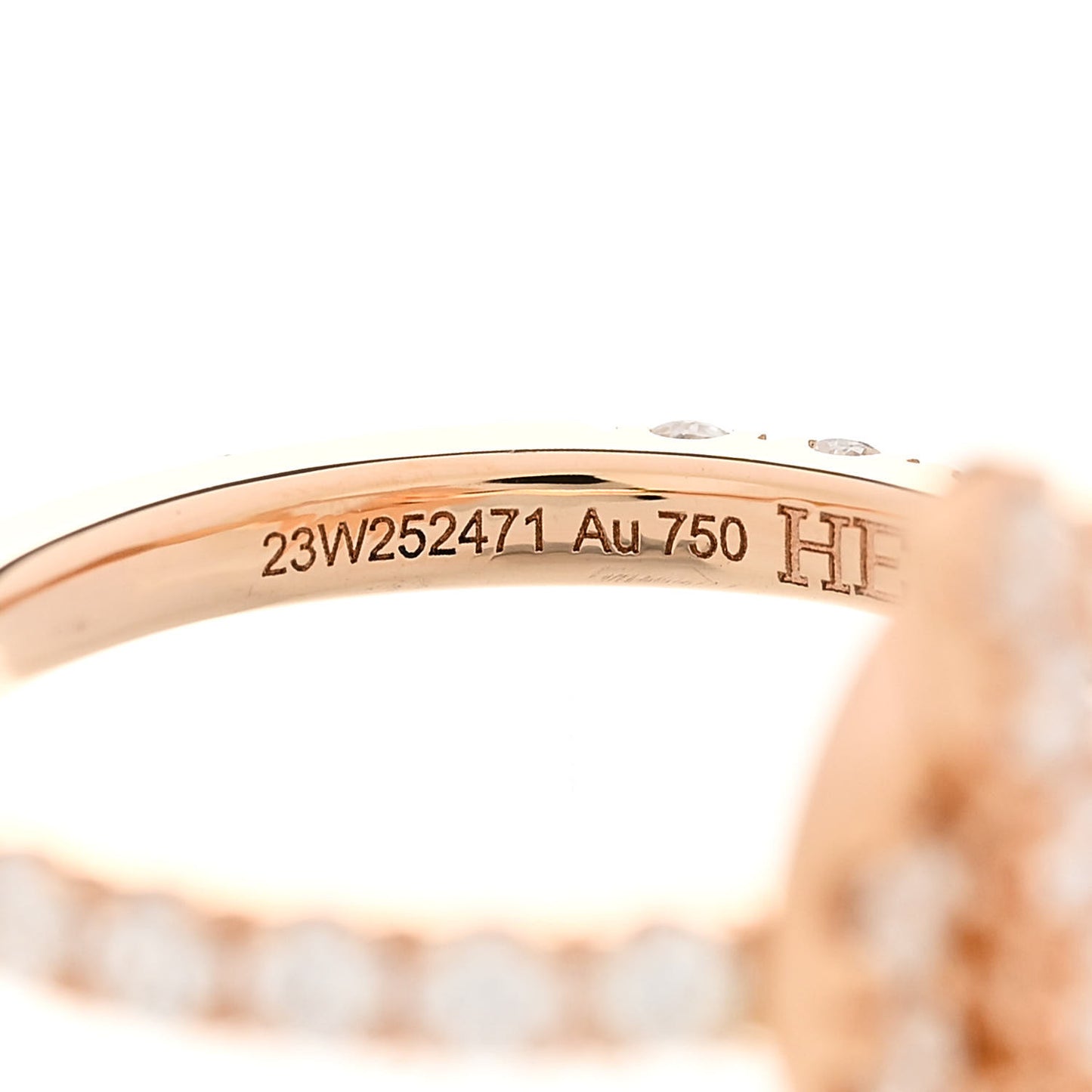 18K Rose Gold Diamond Finesse Ring 48 4.5