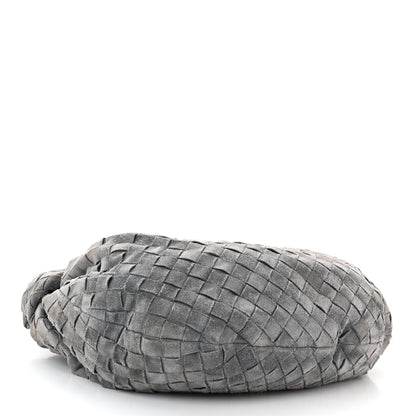 Bottega Veneta Suede Calfskin Intrecciato Teen Jodie Hobo Thunder 4 of 10