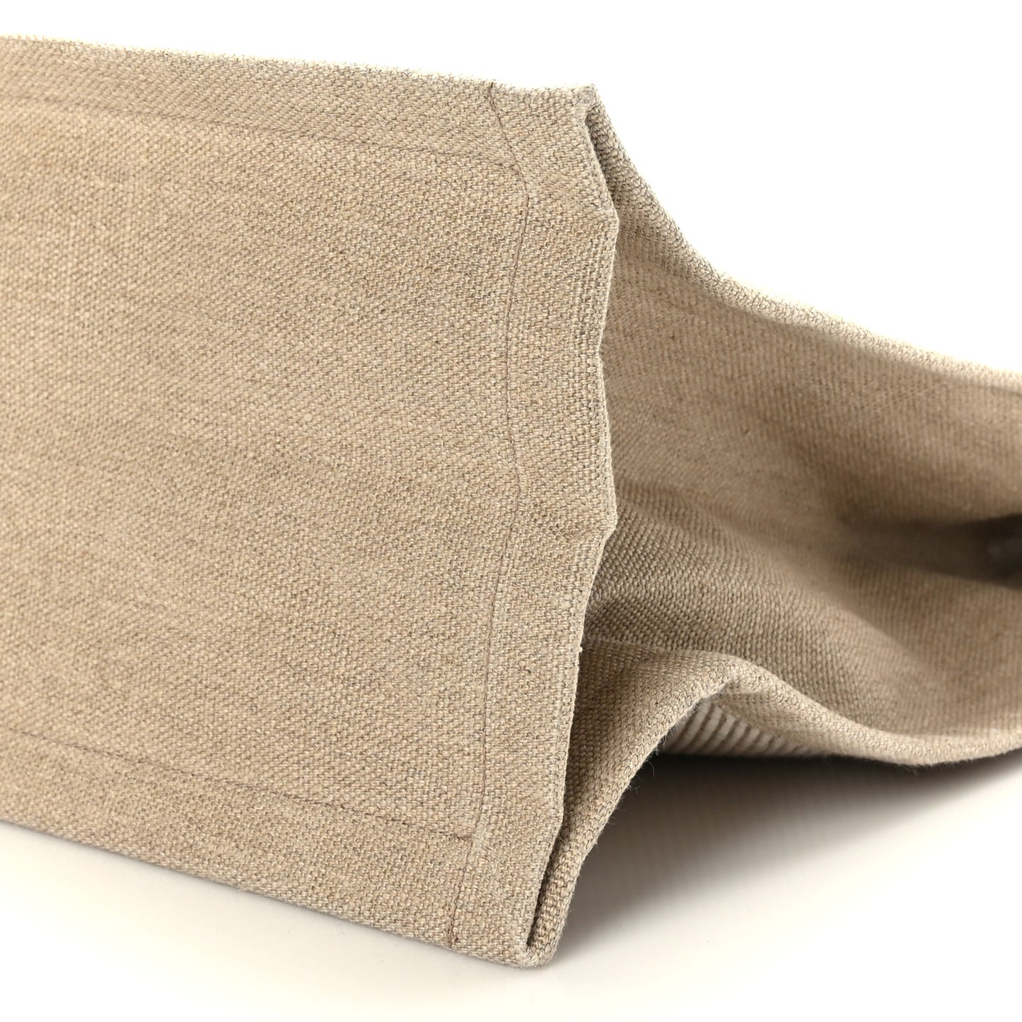 Linen Calfskin Rive Gauche Tote Beige Sea Salt