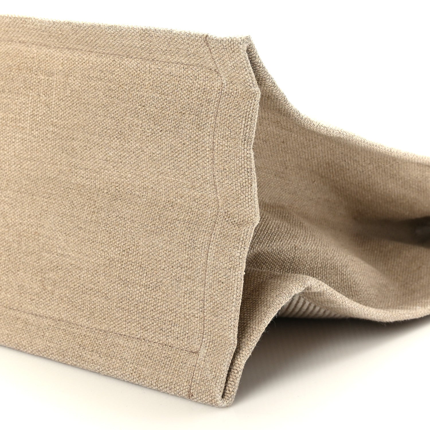 Saint Laurent Linen Calfskin Rive Gauche Tote Beige Sea Salt 9 of 9