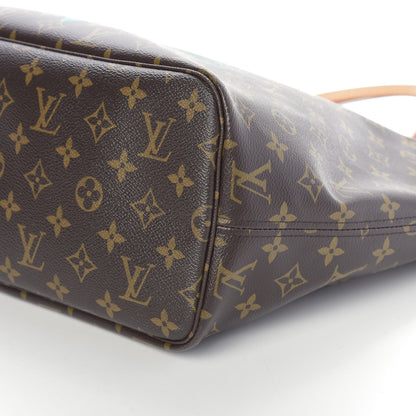 Louis Vuitton Monogram V Neverfull MM Turquoise 7 of 10