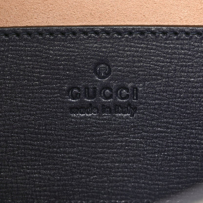 Gucci GG Supreme Monogram Azalea Calfskin Web Mini Horsebit 1955 Chain Shoulder Bag Beige Blue 6 of 9