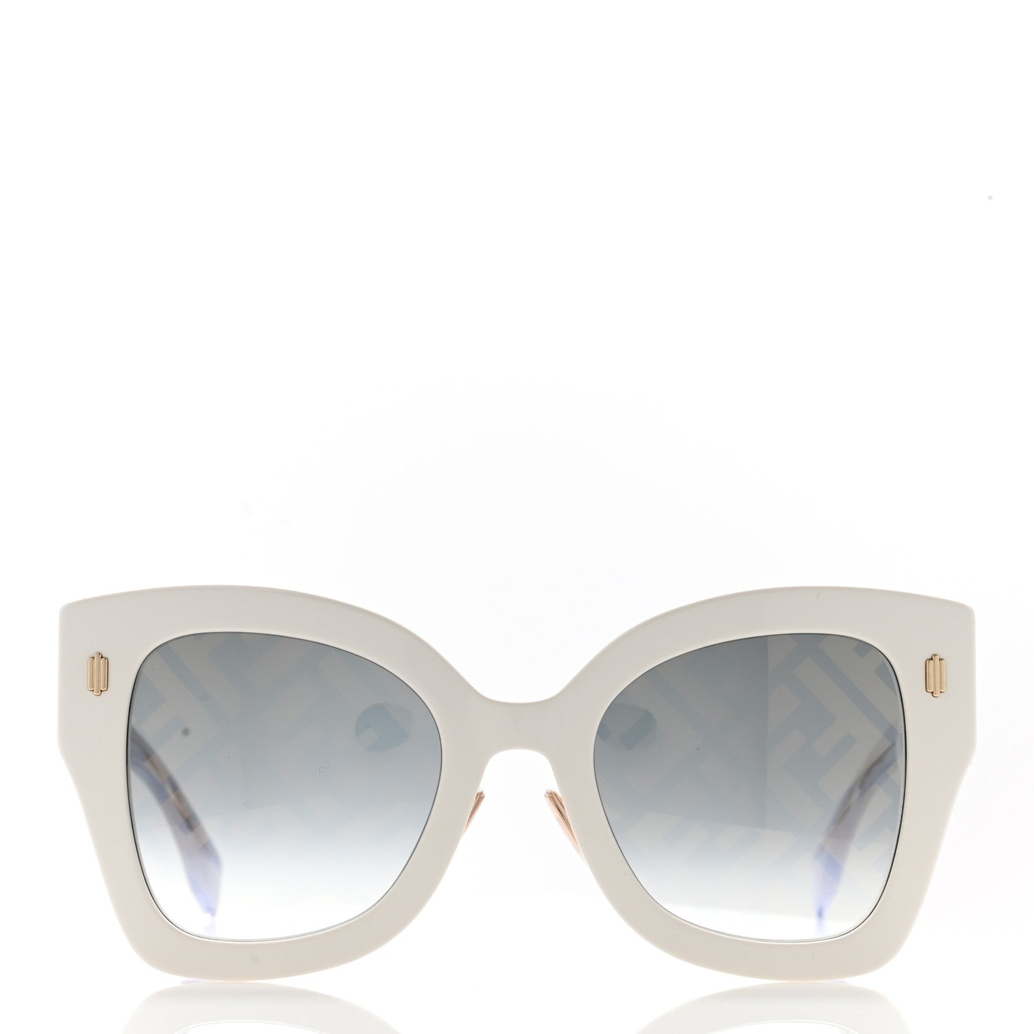 Fendi Acetate FF Sunglasses FF 0434/G/S White Gold 2 of 8