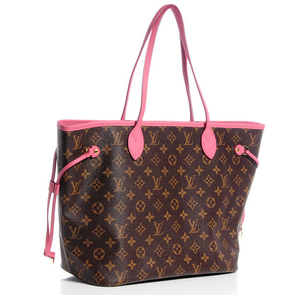 Louis Vuitton Monogram Articles de Voyage Ikat Neverfull MM Rose Velours 3 of 7