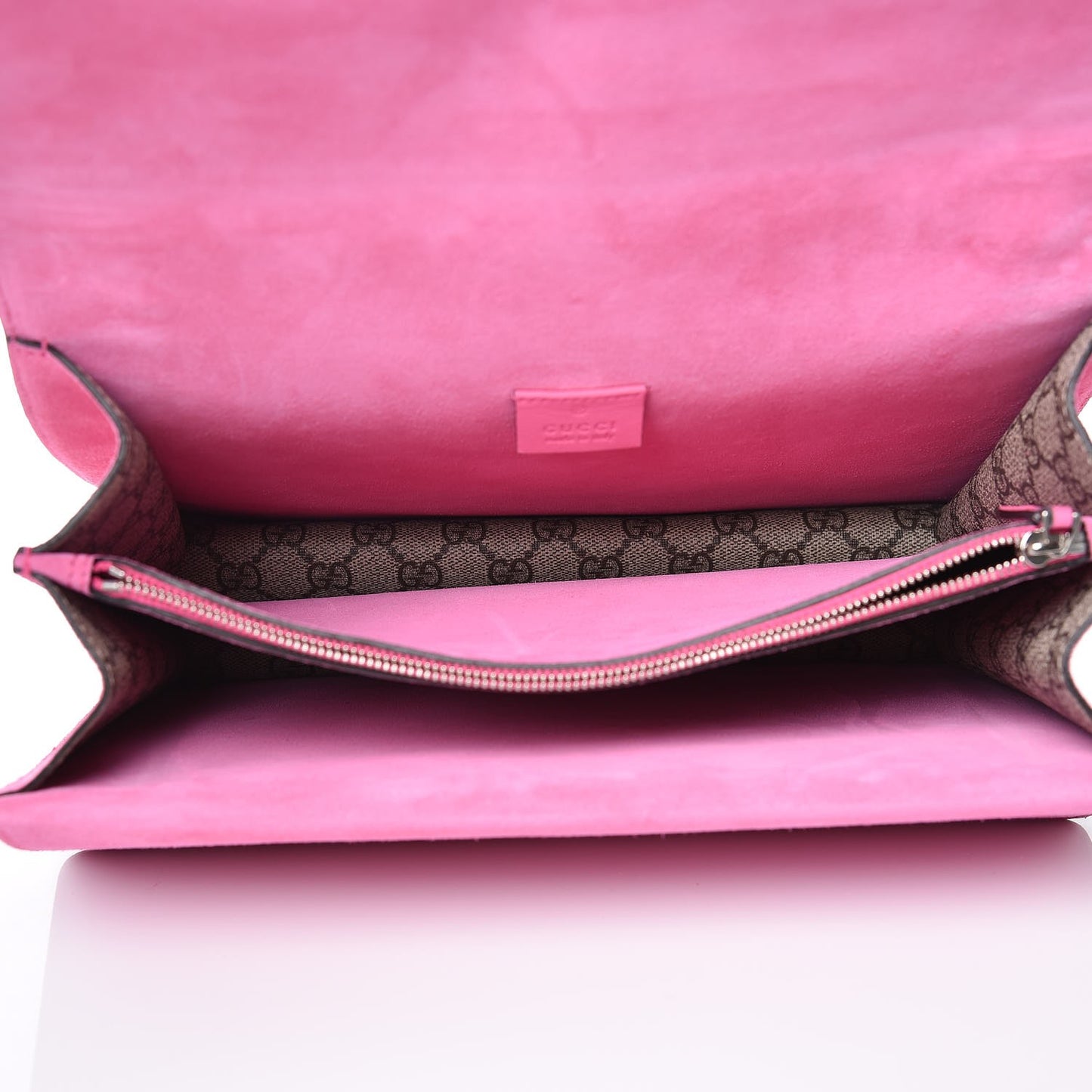 GG Supreme Monogram Suede Pierced Heart Embroidered Medium Dionysus Shoulder Bag Beige Ebony Pink Tropical Flower