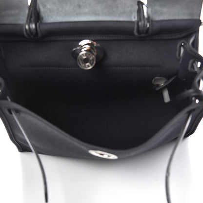 Hermes Military Toile Vache Hunter Herbag Zip PM 31 Black 5 of 11