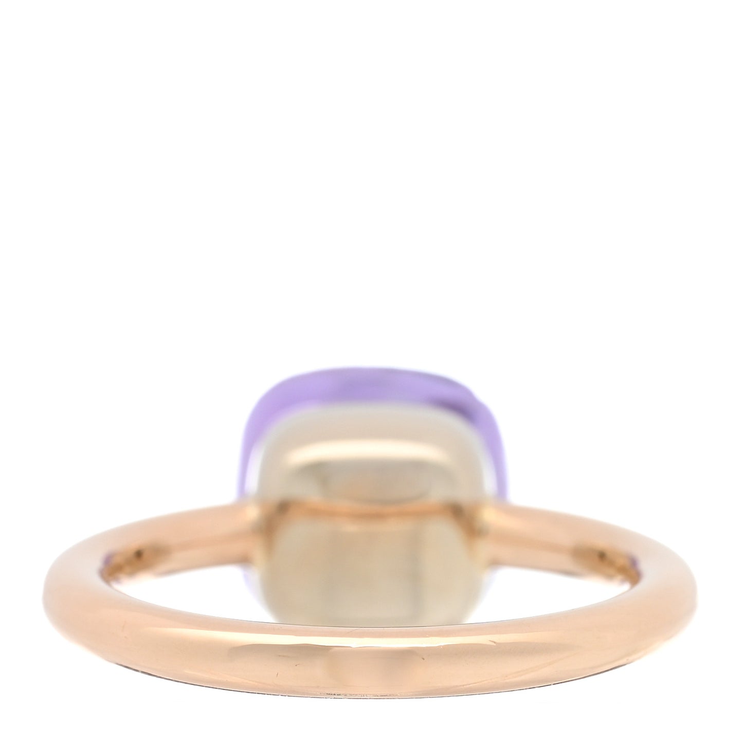18K Rose Gold Amethyst Classic Nudo Ring 53 6.5
