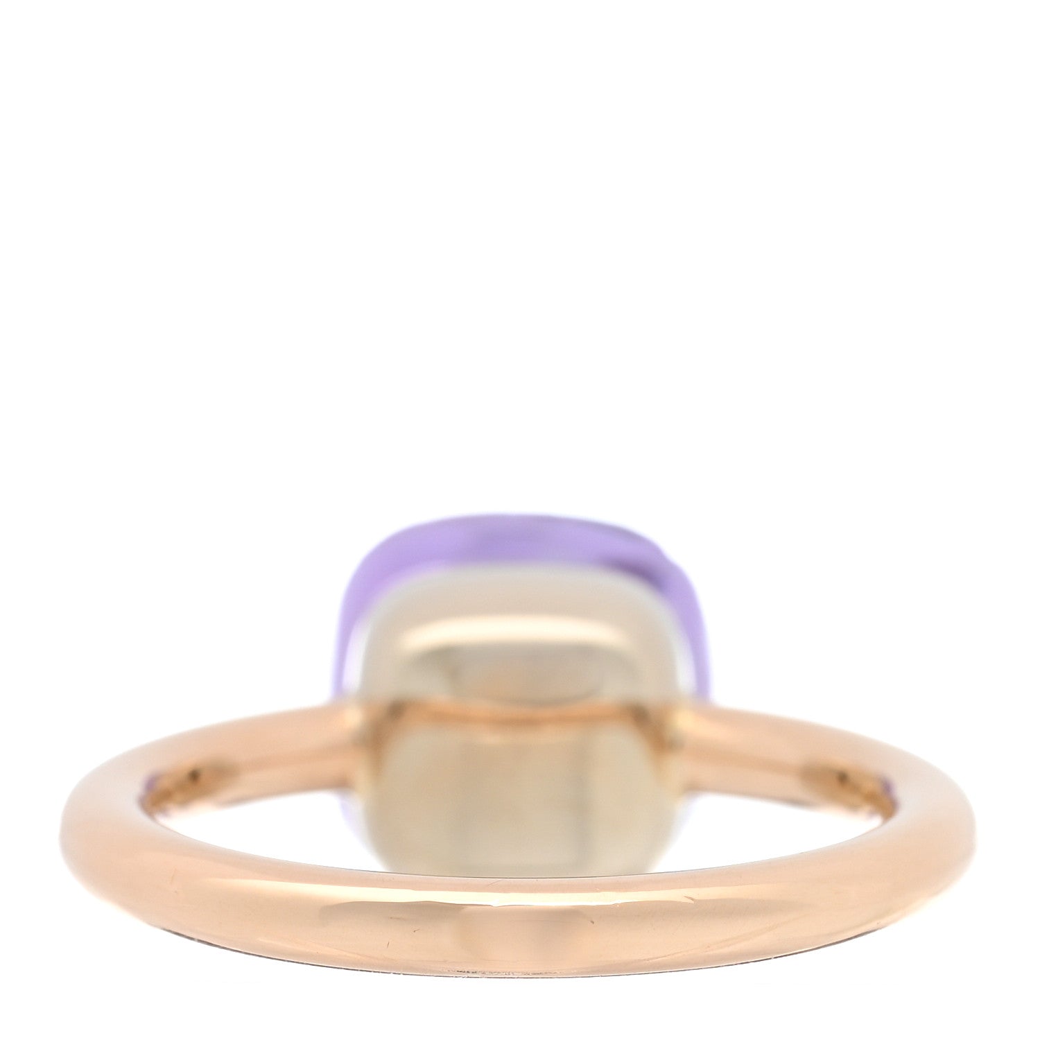 Pomellato 18K Rose Gold Amethyst Classic Nudo Ring 53 6.5 3 of 5