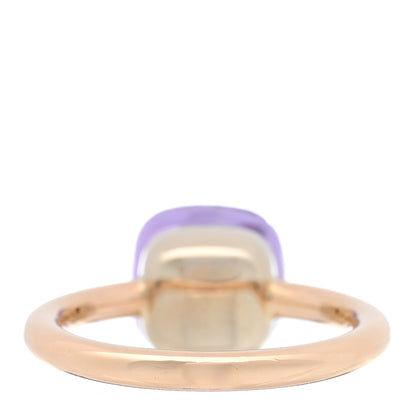 Pomellato 18K Rose Gold Amethyst Classic Nudo Ring 53 6.5 3 of 5