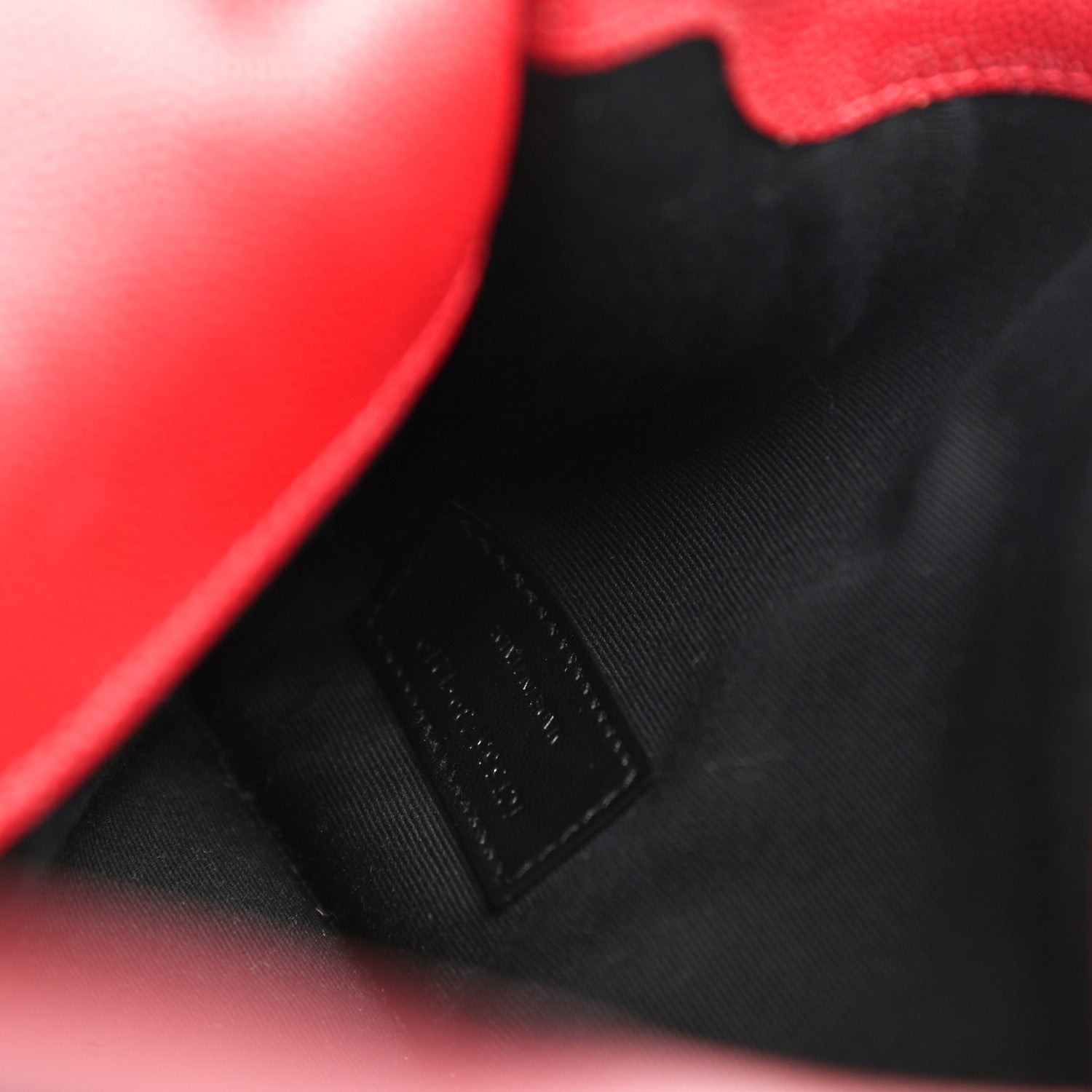 Saint Laurent Grain De Poudre Uptown Pouch Red 7 of 7