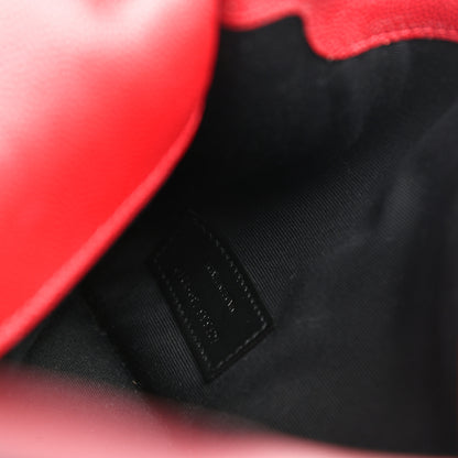 Saint Laurent Grain De Poudre Uptown Pouch Red 7 of 7