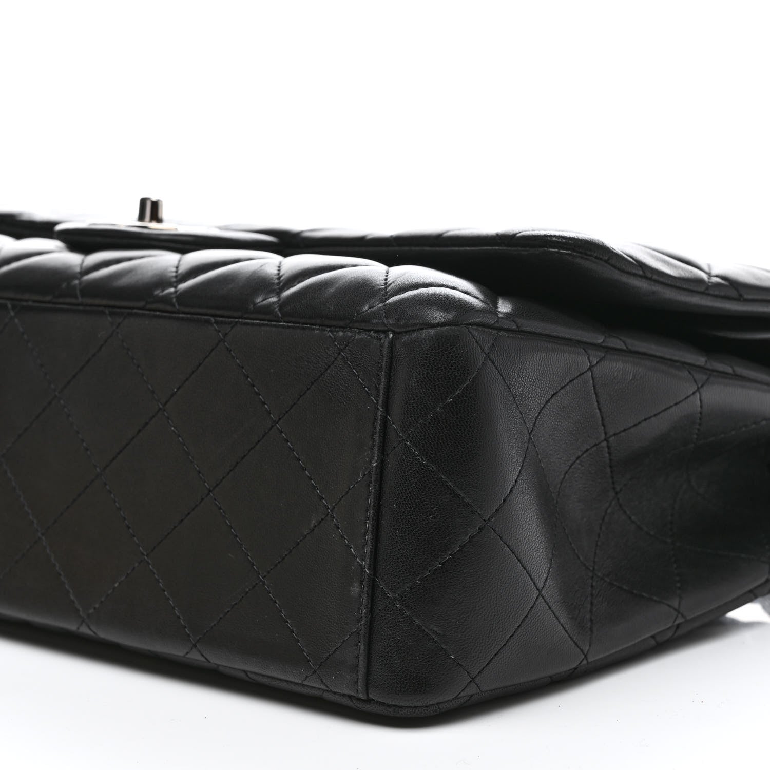Chanel Lambskin Quilted Maxi Double Flap Black 10 of 20
