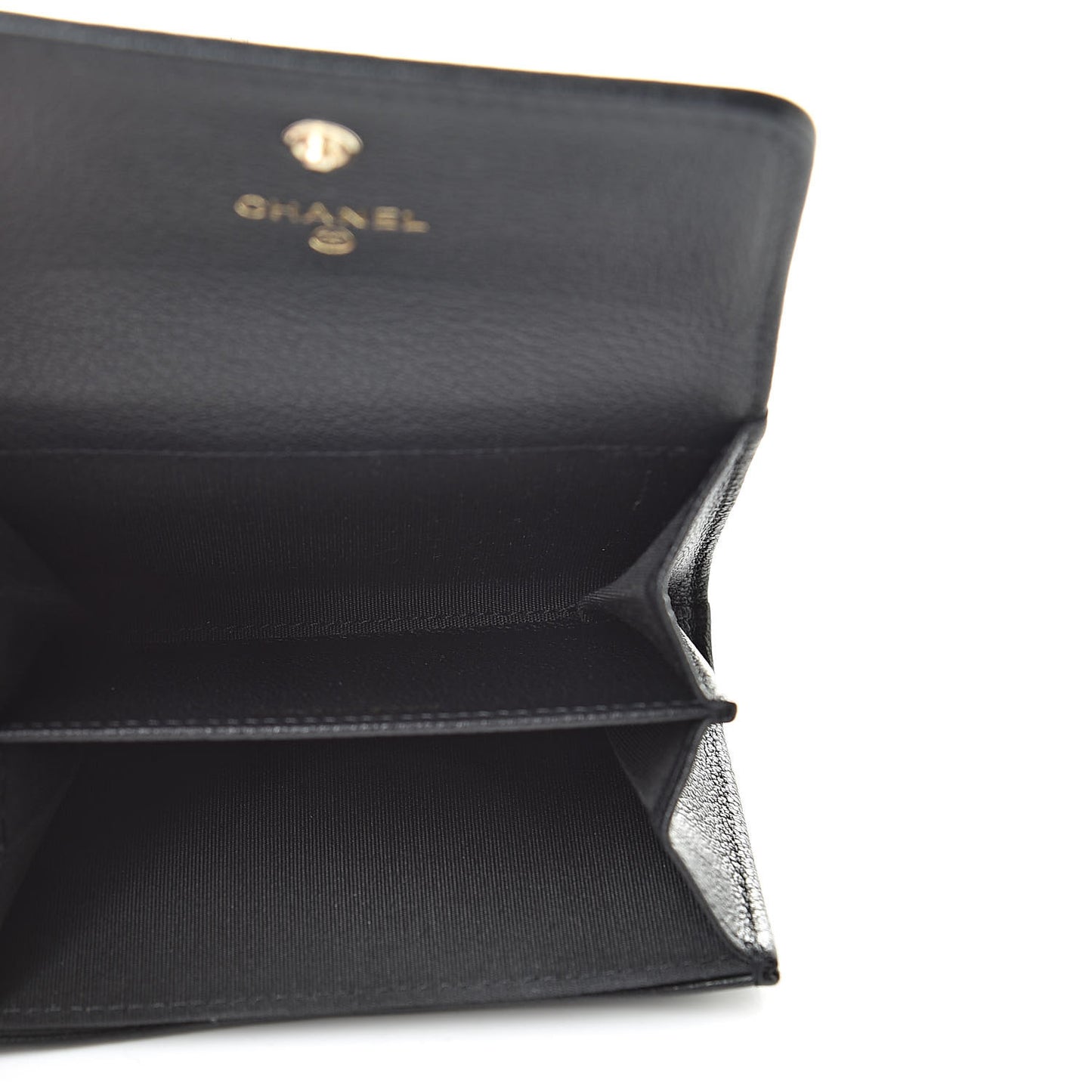 Calfskin Timeless CC Card Holder Wallet Black