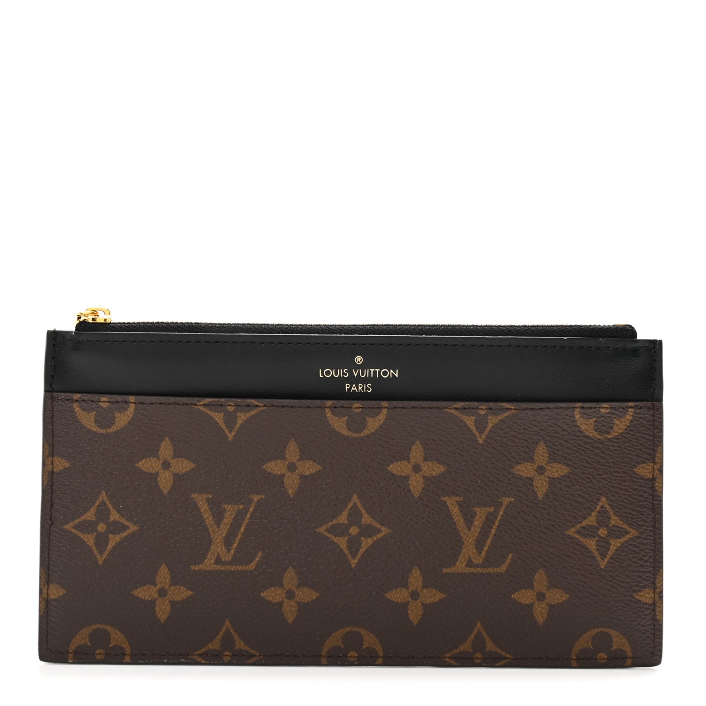 Monogram Slim Purse Black