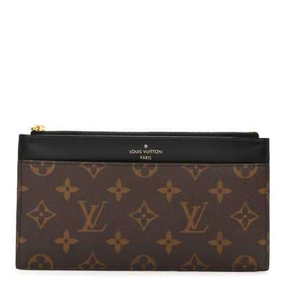 Louis Vuitton Monogram Slim Purse Black 1 of 7
