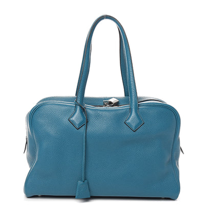Hermes Taurillon Clemence Victoria II 35 Bleu Izmir 1 of 15