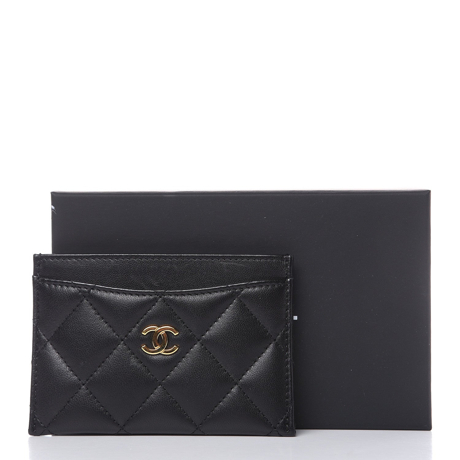 Chanel Lambskin Quilted Card Holder Black 11 of 11