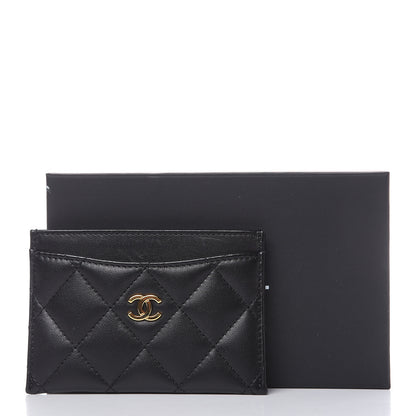 Chanel Lambskin Quilted Card Holder Black 11 of 11