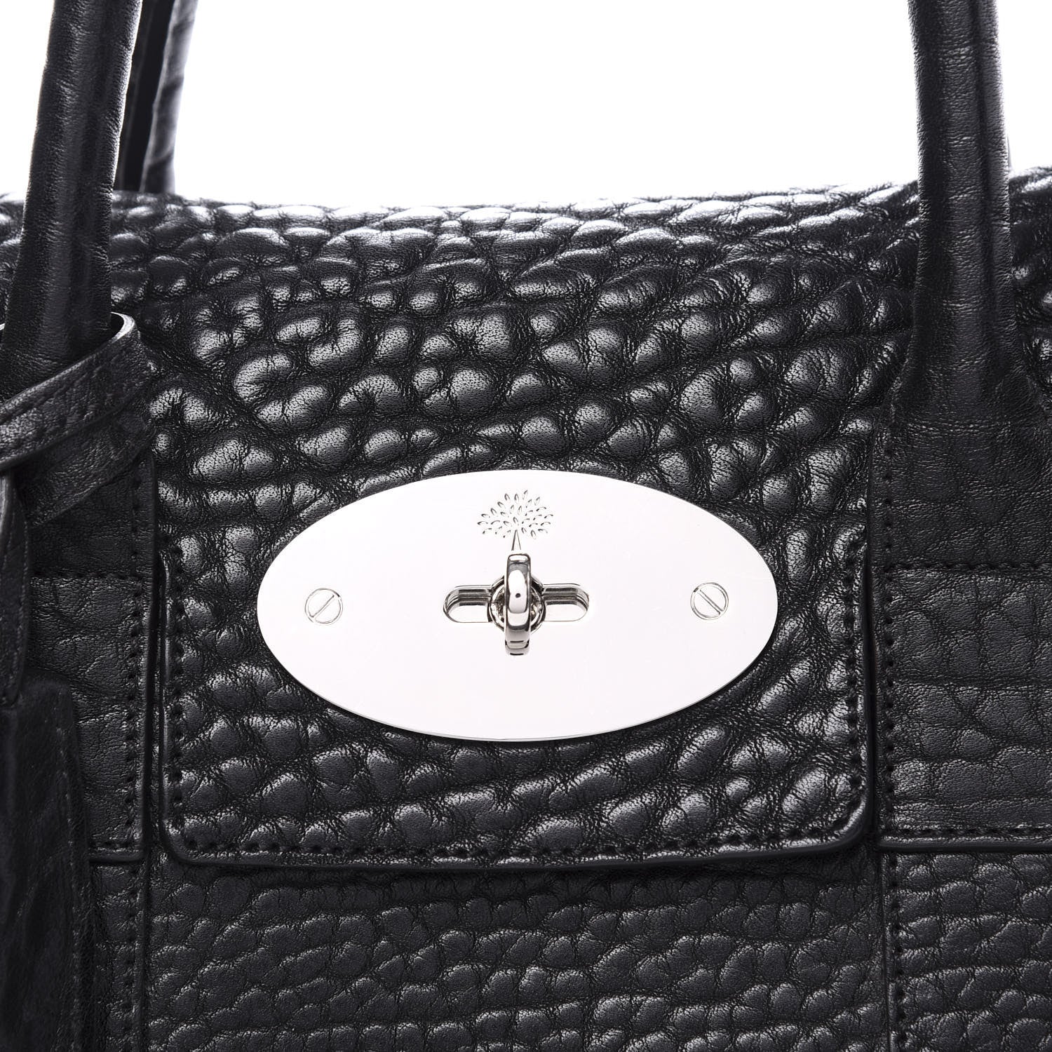 Mulberry Shrunken Calfskin Mini Bayswater Buckle Black 9 of 10
