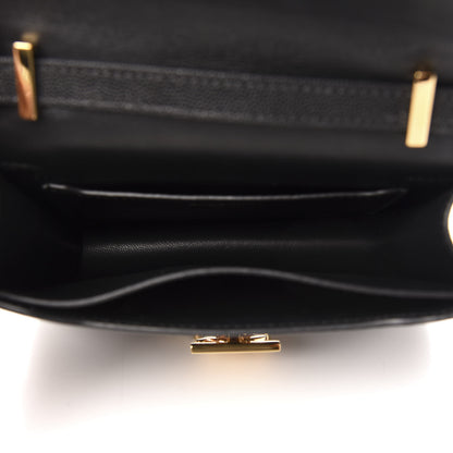 Burberry Grained Calfskin Mini TB Bag Black 5 of 10