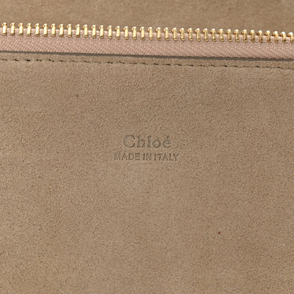 Chloe Calfskin Suede Medium Faye Shoulder Bag Plum Purple 6 of 12