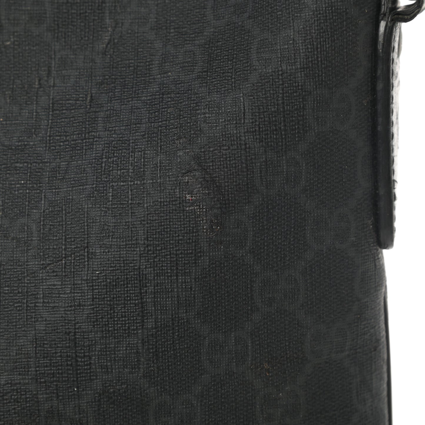 GG Supreme Monogram Crossbody Messenger Bag Black Grey