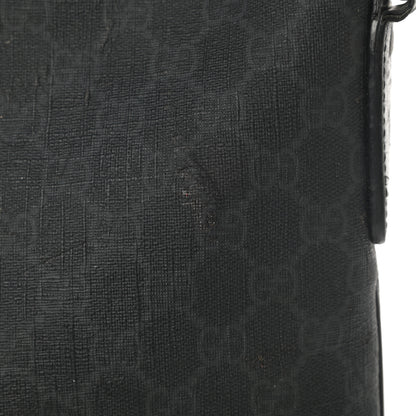 Gucci GG Supreme Monogram Crossbody Messenger Bag Black Grey 14 of 20
