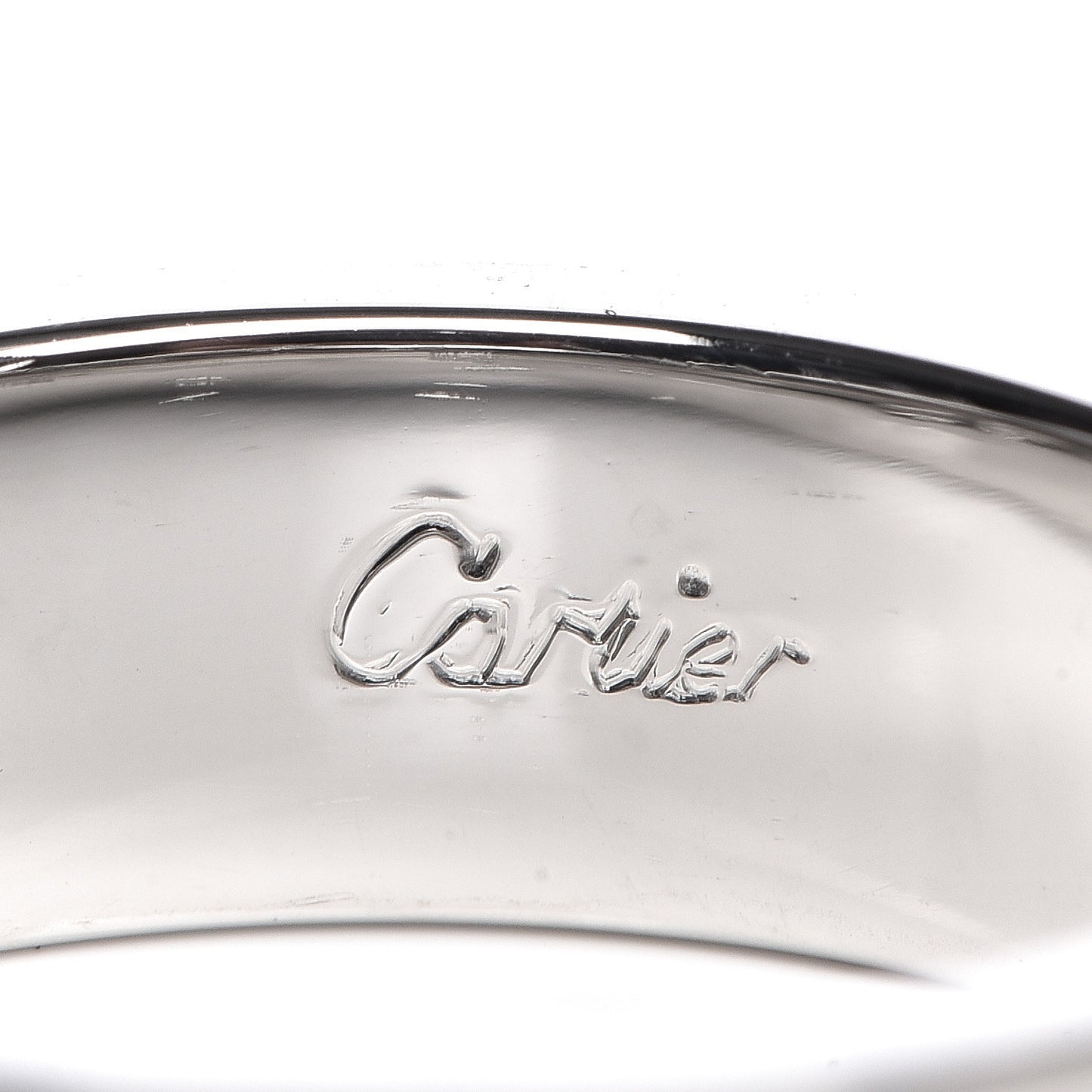 18K White Gold 5.5mm LOVE Ring 52 6