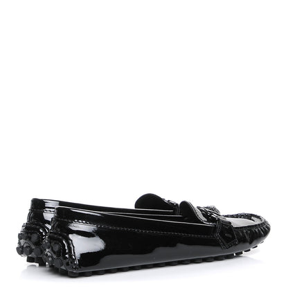 Louis Vuitton Patent Calfskin Oxford Loafers 40 Black 4 of 9