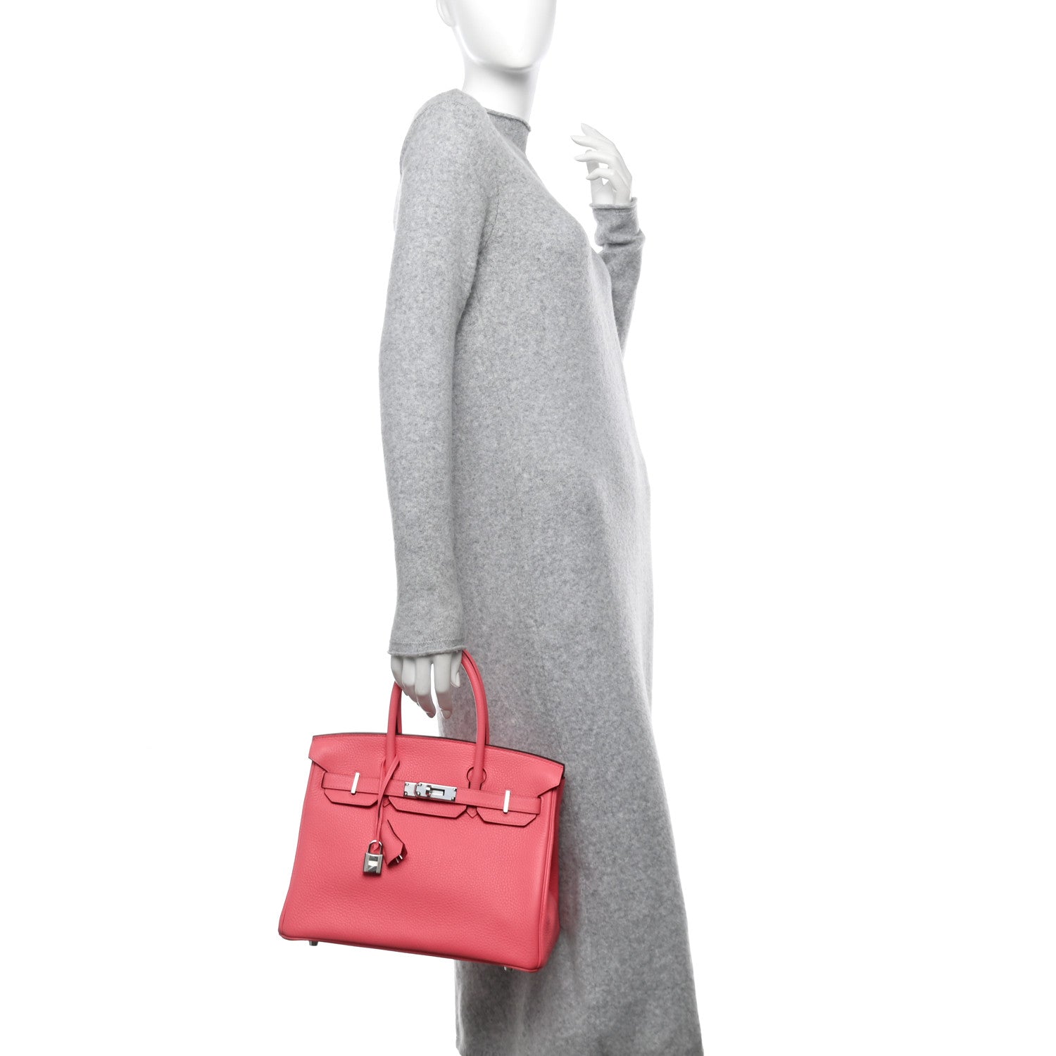 Hermes Togo Birkin 30 Rose Azalee 2 of 12