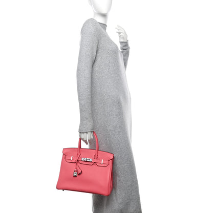 Hermes Togo Birkin 30 Rose Azalee 2 of 12