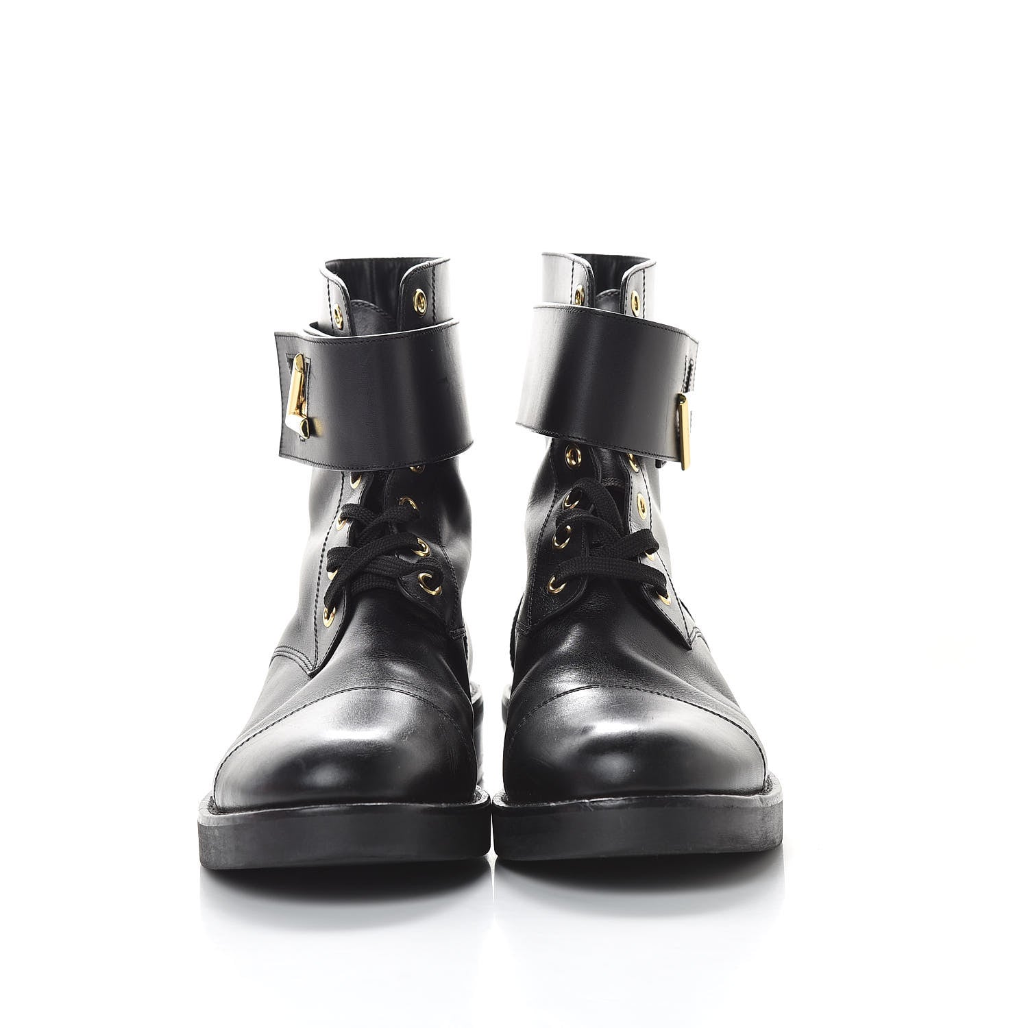 Louis Vuitton Calfskin Wonderland Ranger Boots 39 Black 3 of 14