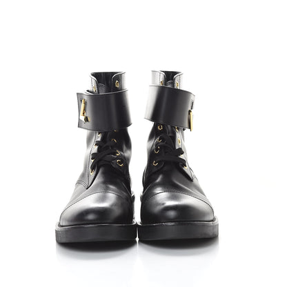 Louis Vuitton Calfskin Wonderland Ranger Boots 39 Black 3 of 14
